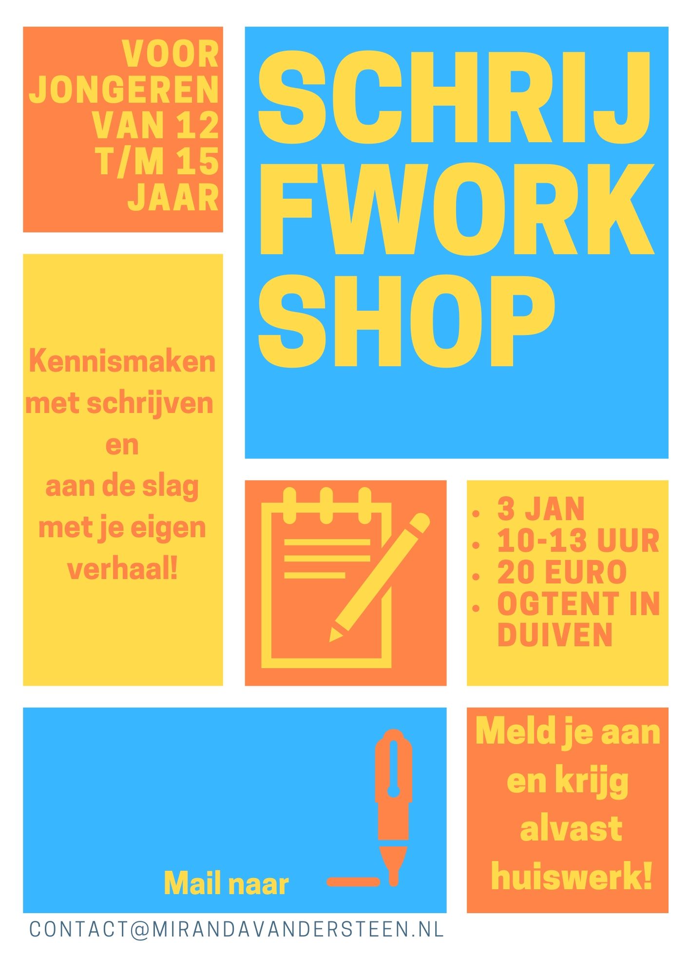 schrijfworkshop flyer 2 Broer